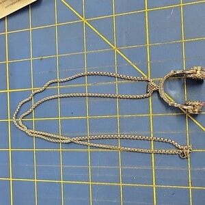 Headphones 1.5" on a 23" Silver Tone Necklace